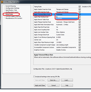 ImageGrafix Software FZCO - Piping Rules Setup